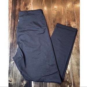 90 Degree High-Waisted Capri Leggings Black